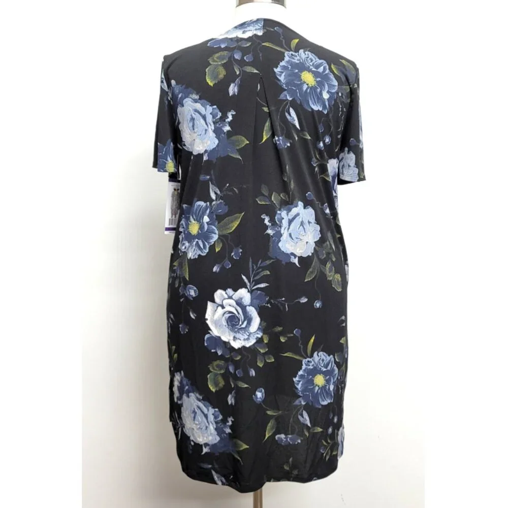 Christian Siriano black floral